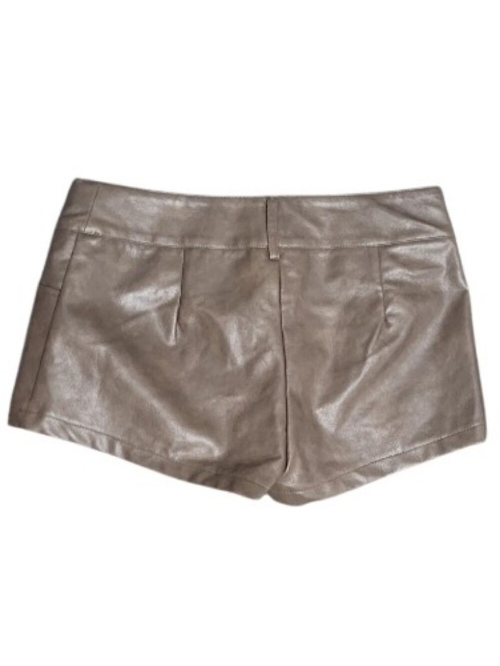 Nwot Shein Brown Faux Pleather Shorts Sz M